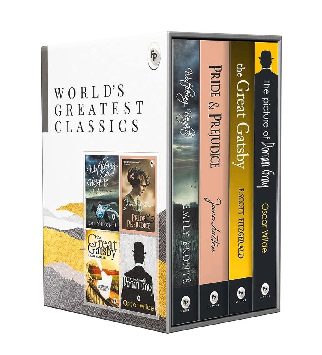 World's Greatest Classics (Set of 4 Books): Pride and Prejudice, The Great Gatsby, Wuthering Heights, and The Picture of Dorian Gray - Jane Austen, F. Scott Fitzgerald, Emily Bronte, and Oscar Wilde (Box Set, Paperback)